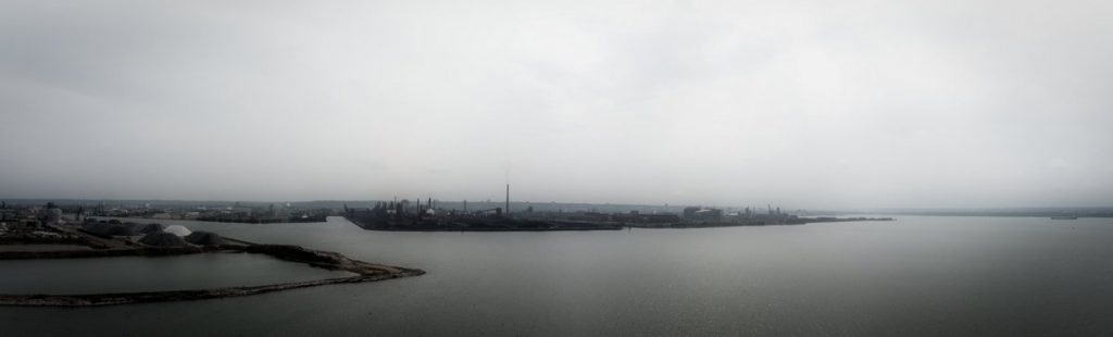 Hamilton Harbour Panorama in B&W